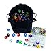 Third Die Dice Bag - Handcrafted, Reversible Drawstring Bag. Stands Open On The Table, Locks Closed Tight. This is The All-Black Void Bag - 1 of 12 Styles we Sell here on Amazon.