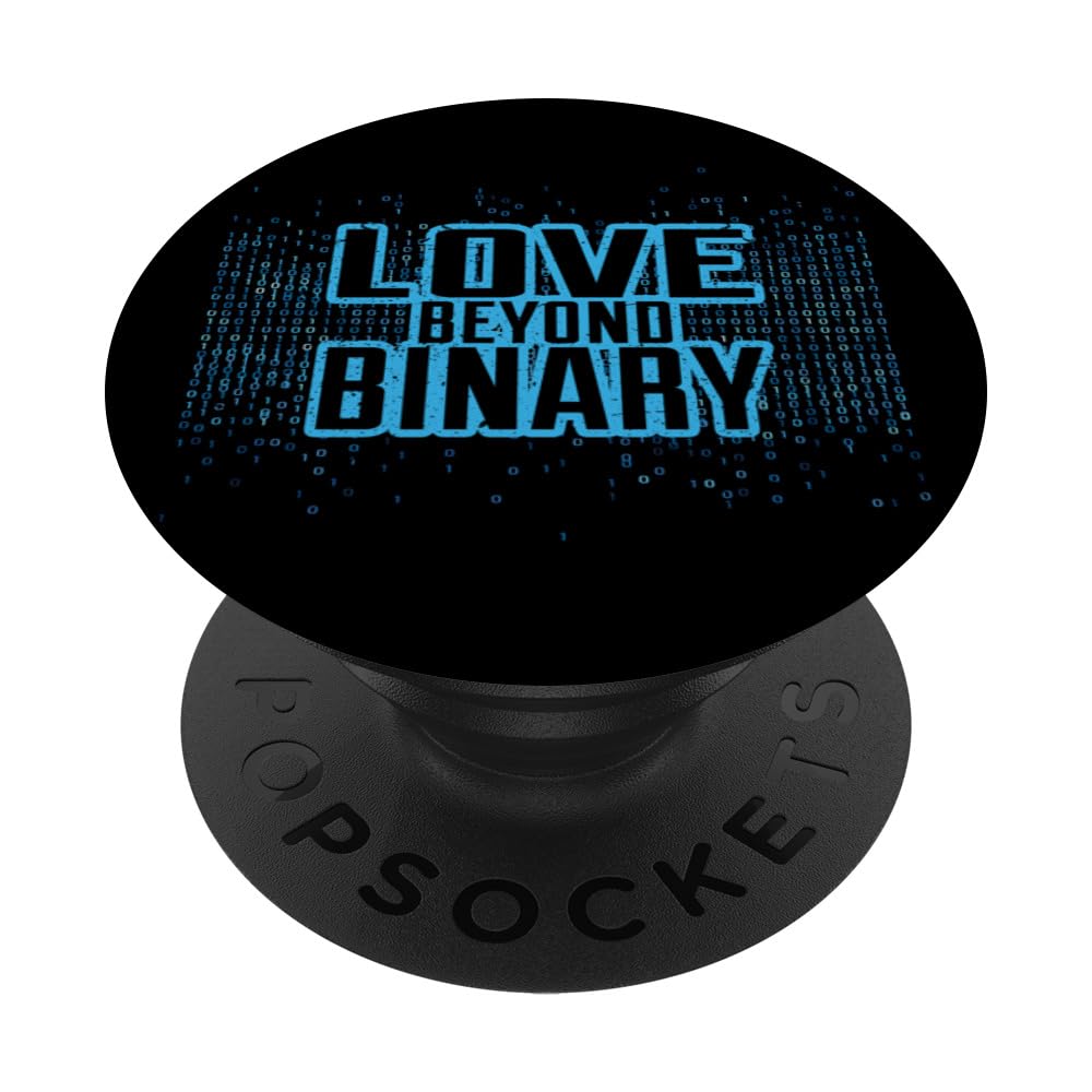 Funny Binary Coding Programming Enthusiast Distressed Style PopSockets Swappable PopGrip