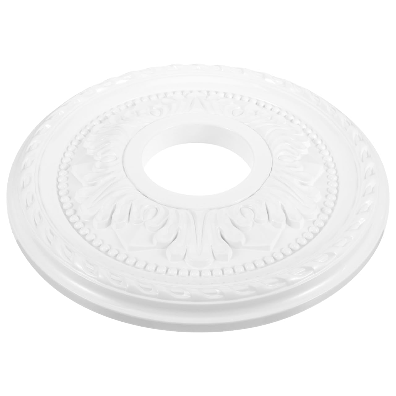 Ceiling Medallion Decorative Laundry Room Accessories Decorative PU French Round Ring for Light Fixtures Ceiling Fans Chandeliers