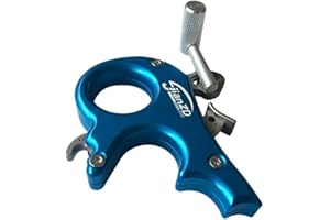 JIANZD Compound Bow Release 3/4Finger 360° Rotatable Aluminum Alloy Archery Trigger Synapse Hammer Throw Release Assistant