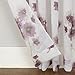 No. 918 Kiki Floral Print Crushed Sheer Voile Rod Pocket Curtain Panel, 51