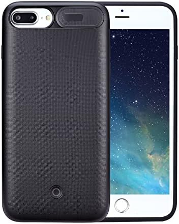 iPhone 8 Plus/ 7 Plus /6s Plus Battery Case Ultra Slim Extended Battery Case High Capacity 4200 mAh for iPhone 8 Plus / 7 Plus /6s Plus External Juice Pack Charger Case (Black -Plus -5.5")