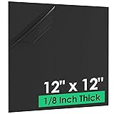 CREGEAR ABS Plastic Sheet 1/8 Inch Thick - 12" x