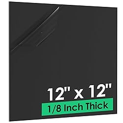 CREGEAR ABS Plastic Sheet 1/8 Inch Thick - 12" x