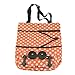 oenbopo Shopping Bag Large Lightweight Shopping Trolley Foldable Wheel Folding Luggage Bag Cart Tote (Orange)