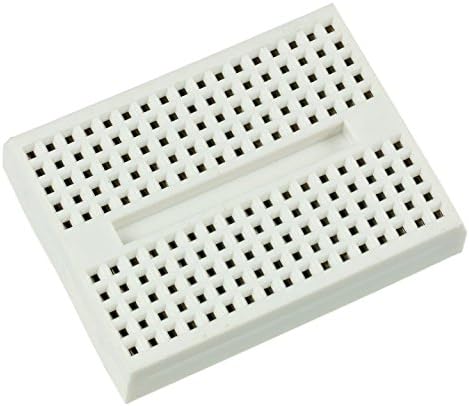 Angelelec DIY Open Sources Electronic Components, Quality Mini Bread Board, This Breadboard is a Very SMAll Breadboard With 170 Tie Points, It is Strong, Self-Adhesive Backing. Measures 1.8"1.4".