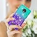 ATUMP Galaxy A01 Case,A01 Phone Case with HD Screen Protector, 360 Degree Rotating Ring Holder Kickstand Bracket Cover Phone Case for Samsung Galaxy A01,Green/Purple