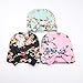 Gellwhu Infant Baby Girls Floral Print Nursery Newborn Hospital Hat Cap with Big Bow (3 Colors Pack)