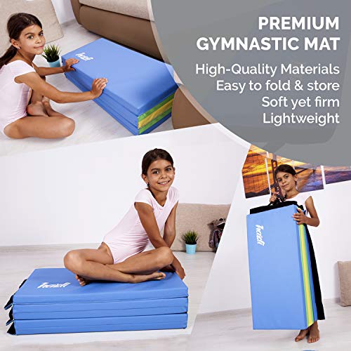 Hazli Gymnastic Mat (Blue) - Thumbnail 4