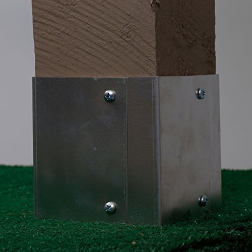 6x6 Mailbox Post Aluminum Trimmer Guard USA made, Rustfree solution