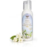 Island Soap &amp; Candle Works Pikake Jasmine Body Lotion - 2 Ounce | Quick-Absorbing Botanical Body Lotion with Coconut Oil, Aloe, Chamomile &amp; Sea Kelp &ndash; Travel-Ready Floral Moisture