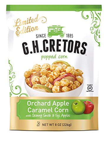 G.H. Cretors Popped Caramel Corn, Orchard Apple, 8 Ounce
