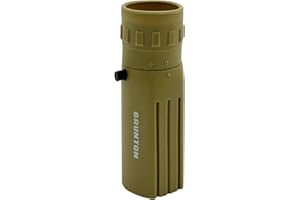 Brunton LITE TECH 8x22 Monocular, Coyote Tan, BaK-4 Prism Glass, Multi-Coated Rubber Armor, Compact Design with Wrist Lanyard