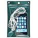 StoreSMART Sport - Zipper Passport Holder with Lanyard - Clear Plastic Front & Green Plastic Back - SPCR1596ZIPS-GR-1