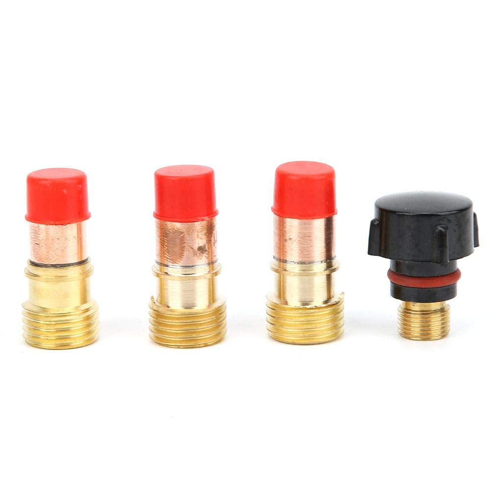 31PCS TIG Welding Torch Kit with Assorted Size Gas Lens Collet Body 6# 7# 8# 10# 12# Ceramic Nozzle Glass Cup for TIG Welding Projects - Image 3