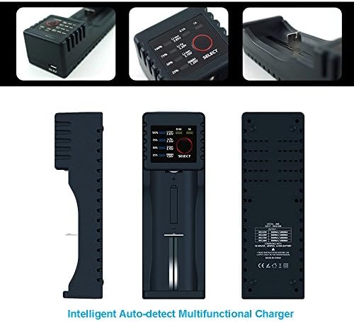 Viriber Intellicharge universal USB battery Charger for surefire battery, Li-ion, Ni-MH and Ni-Cd/Ni-Cd(AA, AAA, AAAA,) Rechargeable batteries