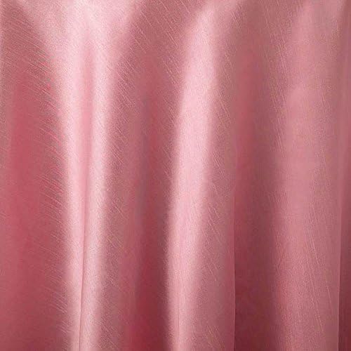 72 Inch Square Tablecloth, Supernova Shantung, Pink