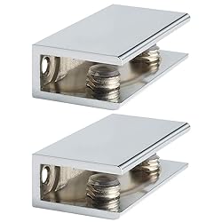 Alise 2 Pcs Adjustable Frameless Rectangle Glass