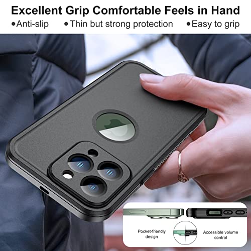 Temdan [Real 360 for iPhone 13 Pro Max Case Waterproof, Builtin 9H