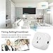 Wifi Outlet Plug, Tonbux Smart Home Outlet Plug Compatible with Alexa Mini 2 Pack, Outlet Switch Wireless with Remote Control, No Hub Required, Android/IOS