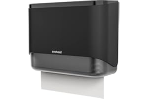 interhasa! Commercial Paper Towel Dispenser Wall Mounted, Adhesive Multifold Trifold c Fold Paper Towel Dispenser for Bathroom 10.8" L x 3.5" W x 8" H