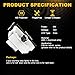 Car Door Projector Lights for Infiniti Courtesy Lamps Ghost Shadow Lights EX FX G M Q50 Q60 QX50 QX56 QX70 QX80 Accessories Welcome Projector Lights, 2 Pack