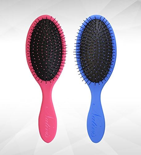 Detangling Hair Brush - Set of 2 - Pink and Blue - Best Detangling Tool For Women or Men