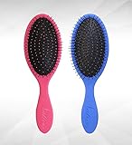 Detangling Hair Brush - Set of 2 - Pink and Blue - Best Detangling Tool For Women or Men