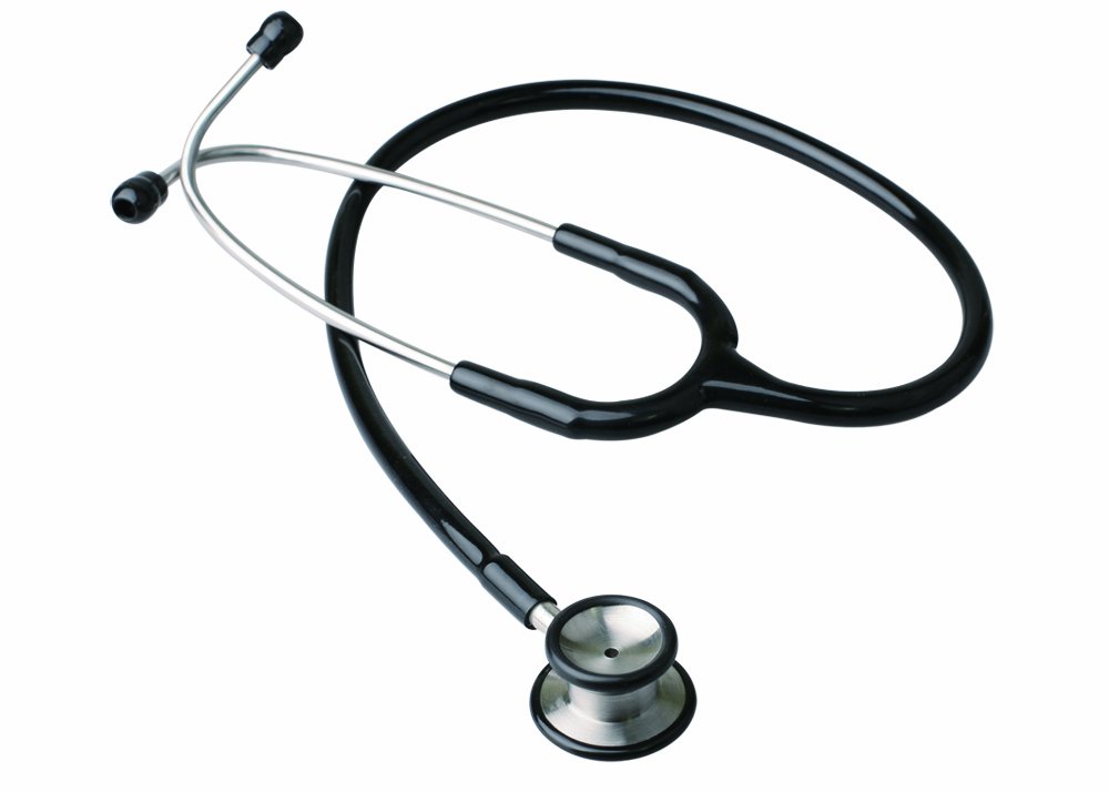 Timesco TD1-13-707 Stethoscope Foam Lined Box, Diamond Adult, Black