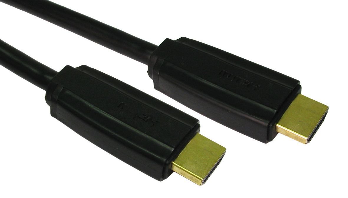 CablesDirect 3m High Speed HDMI Cable with Ethernet 3m HDMI Blue HDMI Cable - HDMI Cables (3m, HDMI, HDMI, Blue, Male/Male, Gold)