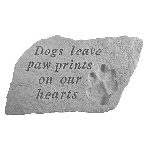 Kay Berry Inc Kay Berry Dogs Leave Paw Prints Garden Accent Stone