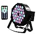 LED Up Lighting 36 RGB stage light, Missyee Sound Activated DMX 512 Controller Lighting Dj Par Can Lights with Remote Control for Birthday Party Wedding Bar Club Home Festival (1 pack)