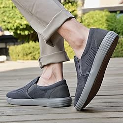 konhill Men's Slip on Sneaker - Knit Walking
