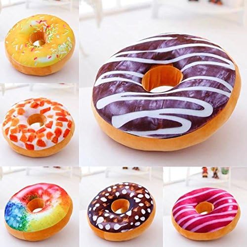 40cm Colourful Creative 3D Plush Donut Throw Pillow Sofa Car Office Cushion Valentines Gift home decore backrest pillow scatter cushion Model9
