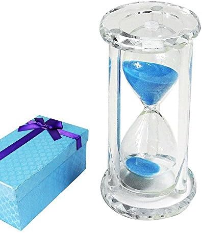 KOZYHOUSE 30 Minute Hourglass Timer with Blue Sand and Gift Box