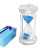KOZYHOUSE 30 Minute Hourglass Timer with Blue Sand and Gift Box