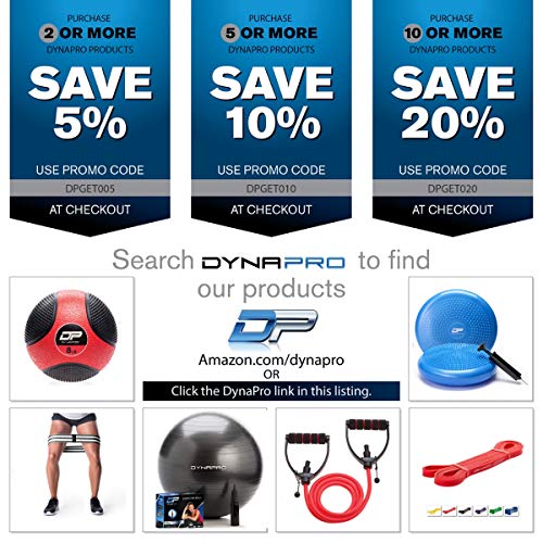 DYNAPRO Exercise Ball Base - Yoga Ball Chair Base with Resistance Band Channels and Anti Slip Grips for Workouts, Office Chairs, and Active Sitting. - Thumbnail 6