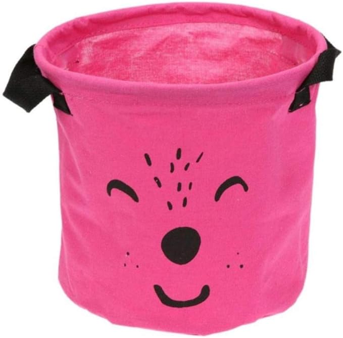 Redondo Emoción Cesta De Lavandería Ropa Pequeña Caja De Almacenamiento