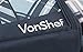 VonShef - 4 Person Blue Tartan Picnic Backpack Bag with Cooler Compartment, Detachable Bottle/Wine Holder, Fleece Blanket, Flatware and Plates