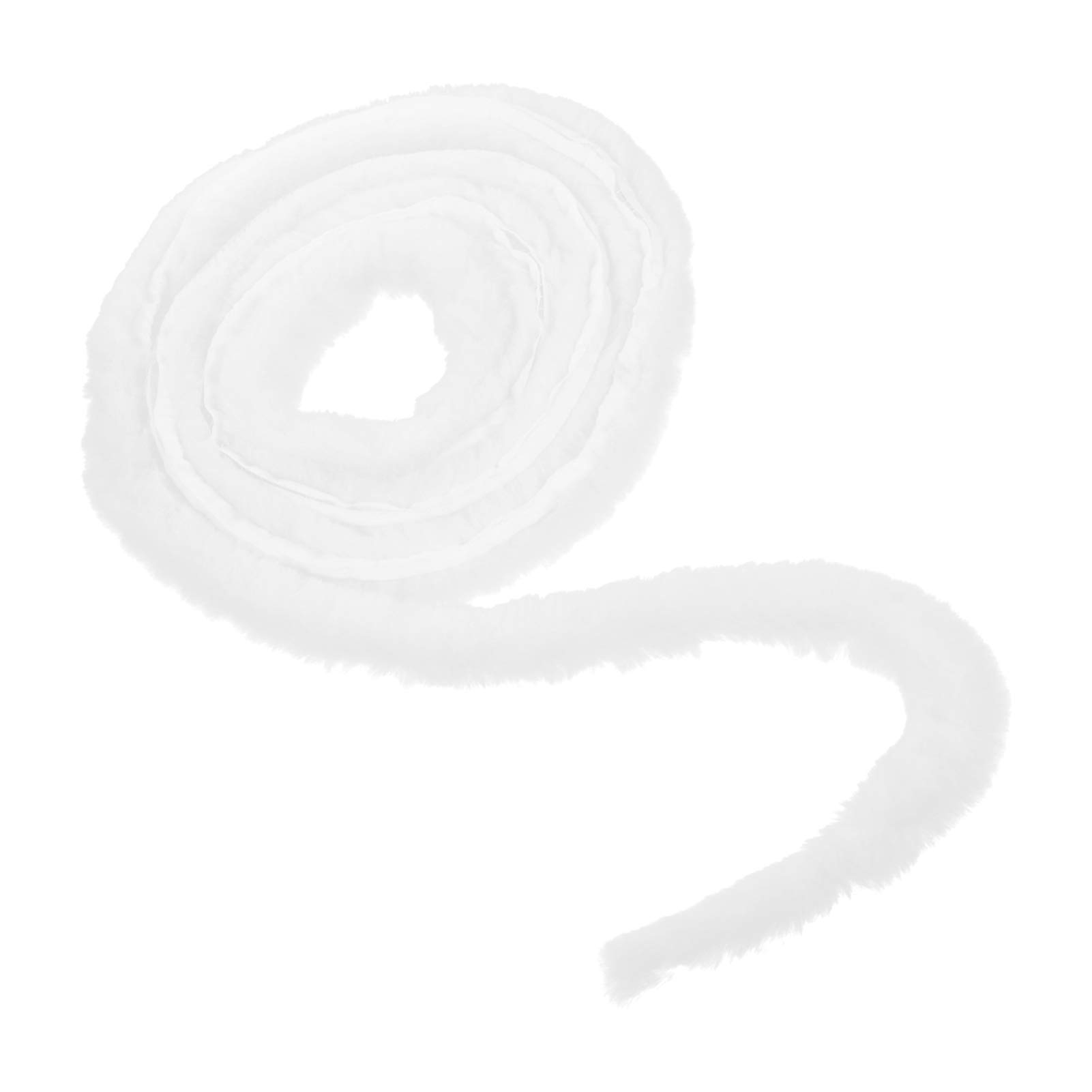 Ciieeo Christmas Faux Fur Ribbon Trim Roll 3 Yards Soft Silky Snowy Fur for Xmas Tree Decoration Santa Boots Hats Capes Edging
