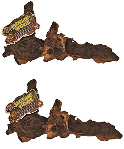 (2 Pack) Zoo Med Reptile Mopani Wood for Aquariums, Size: Medium (2