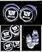 Bearfire Car Logo LED Cup Pad led cup coaster USB Charging Mat Luminescent Cup Pad LED Mat Interior Atmosphere Lamp Decoration Light (Cadillac)