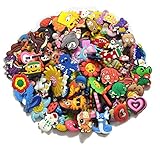 joytime shoecharm Lot of 50 Mixed PVC Different Shoe Charms for Croc and Jibbitz Bands Bracelet Wristband