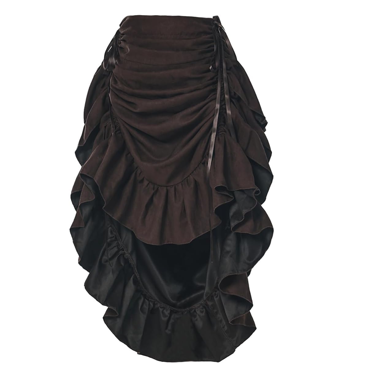 GRACEART Women's Steampunk Skirt Adjustable Ruffle Gothic Vintage Skirt — image 1