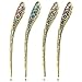 Voberry®Women Girls Retro Peacock Tassels Alloy Hair Pin Hair Stick,Colorful 1PCs (B)