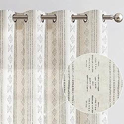 jinchan Boho Curtains Linen Curtains for Living