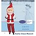 Forum Novelties Men's Plush Santa Claus Mascot Costume, Red, One Size