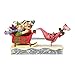 Enesco, Hanna Barbera by Jim Shore Flintstones Sleigh Ride