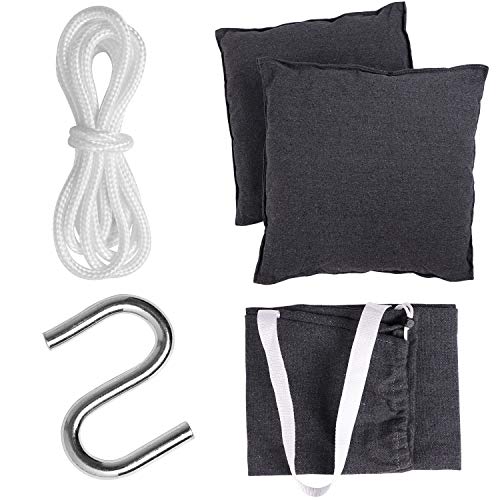 Y STOP Hammock Chair Hanging Rope Swing, Max 500 Lbs, 2 Cushions