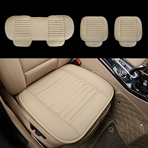 image for AUTOPDR 3Pcs Car Seat Cover Universal Non Slip Cushion Pad Mat for Aut